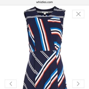 Whistles Stripe Midi Sundress US 10 NWT